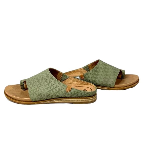 Dr. Scholls KATE Toe Loop Mule Sandals Sage Green Slip ons Size 7M - Picture 3 of 8